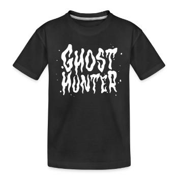 Chasseur de fantômes Chasse aux fantômes Chasse aux fantômes Fantômes - T-shirt bio Premium Enfant - noir - Devant