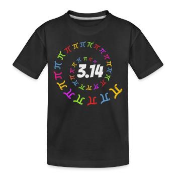 Pi Jour 3.14 Pi Math Pi Nombre Pi Spirale Pi Jour 2022 - T-shirt bio Premium Enfant - noir - Devant