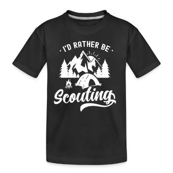 Pfadfinder Sippe Sprüche Zeltlager Pfadfinden - Kinder Premium Bio T-Shirt - Schwarz - Vorne