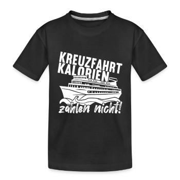 Kreuzfahrt Kreuzfahrtschiff - Kinder Premium Bio T-Shirt - Schwarz - Vorne