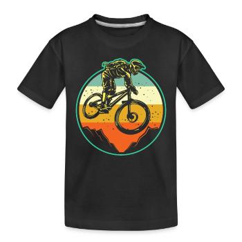 VTT VTT Rétro - T-shirt bio Premium Enfant - noir - Devant