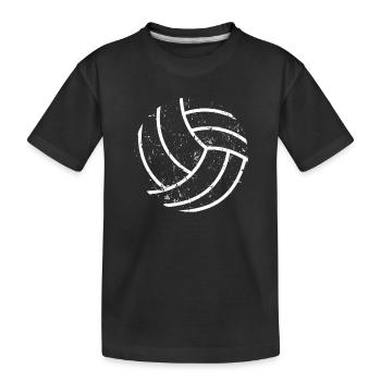 Volleyball player Sport Volleyball Silhouette - Kids' Premium Organic T-Shirt - black - Front