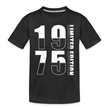 1975 Édition Limitée Anniversaire - T-shirt bio Premium Enfant - noir - Devant