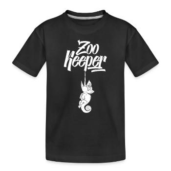 Profession de gardien de zoo Zoo Gardien de zoo - T-shirt bio Premium Enfant - noir - Devant