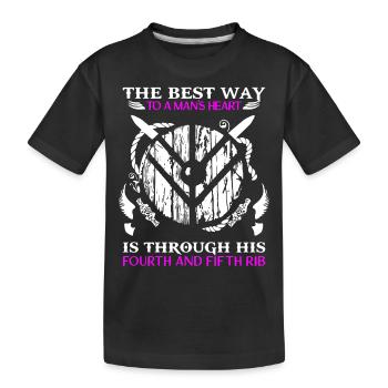 Viking Shieldmaids, Vikings, Shield Maiden - Kids' Premium Organic T-Shirt - black - Front