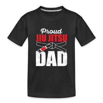 Fier Jiu Jitsu Papa Jiu Jitsu BJJ MMA Jujitsu - T-shirt bio Premium Enfant - noir - Devant