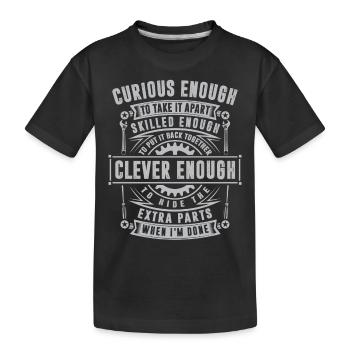 Mécanicien de camions - Mécanicien - T-shirt bio Premium Enfant - noir - Devant