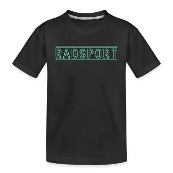 Radsport - Kinder Premium Bio T-Shirt - Schwarz - Vorne