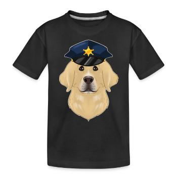 Police Labrador Maître canin I Chien policier I - T-shirt bio Premium Enfant - noir - Devant