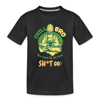 Méditation - T-shirt bio Premium Enfant - noir - Devant
