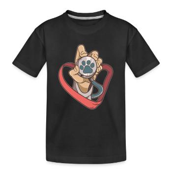 Vet Student Veterinarian Pets - Kids' Premium Organic T-Shirt - black - Front