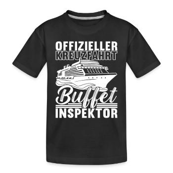 Kreuzfahrt Kreuzfahrtschiff - Kinder Premium Bio T-Shirt - Schwarz - Vorne