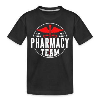 Apotheken Team Apotheke Apotheker Pharmazeut - Kinder Premium Bio T-Shirt - Schwarz - Vorne