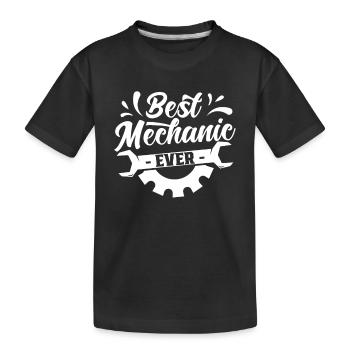 The Best Mechanic of All Time Car Mechanic - Kids' Premium Organic T-Shirt - black - Front
