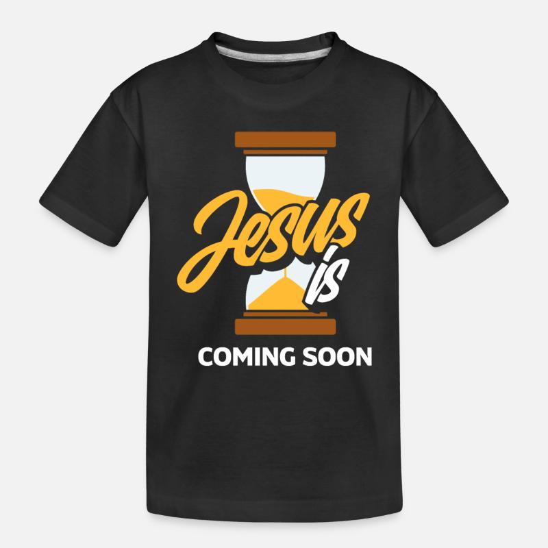 Pasteur Jésus à venir Bientôt Pasteur - T-shirt bio Premium Enfant - noir