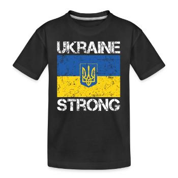 L’Ukraine forte - T-shirt bio Premium Enfant - noir - Devant