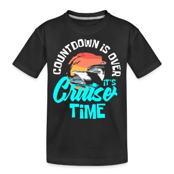 Kreuzfahrt, Schiffe, Urlaub Auf Einem Schiff - Kinder Premium Bio T-Shirt - Schwarz - Vorne