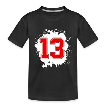 13 Nombre d’objets blob - T-shirt bio Premium Enfant - noir - Devant