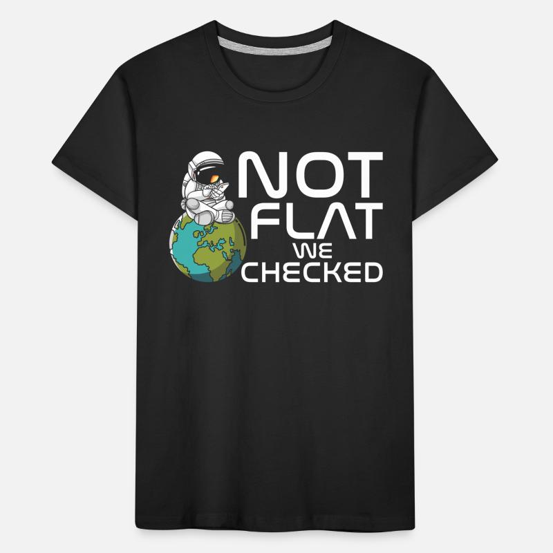 Not flat – we checked Kids' Premium Organic T-Shirt
