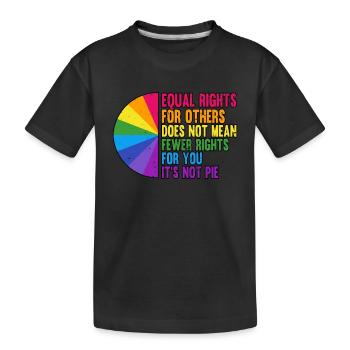 Equal Rights For Others LGBT Bi Pride Month - Kinder Premium Bio T-Shirt - Schwarz - Vorne