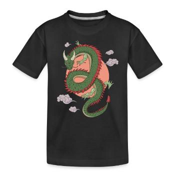 Dragon chinois - T-shirt bio Premium Enfant - noir - Devant