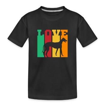 Greyhound Greyhound Cadeau - T-shirt bio Premium Enfant - noir - Devant