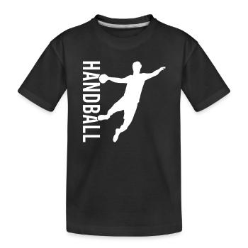 Handball - T-shirt bio Premium Enfant - noir - Devant