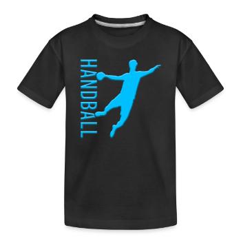 Handball - T-shirt bio Premium Enfant - noir - Devant
