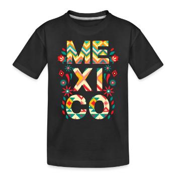 Mexique Talavera Drapeau mexicain - T-shirt bio Premium Enfant - noir - Devant