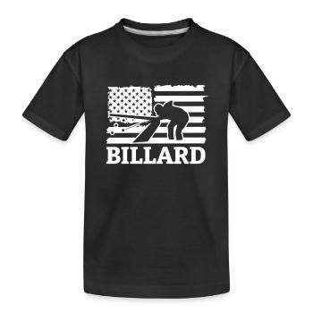 Billard Piscine Billard Billard Boule Billard Billard Cuisine 8Ball - T-shirt bio Premium Enfant - noir - Devant