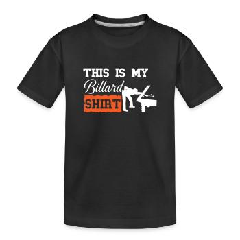 Billard Piscine Billard Billard Boule Billard Billard Cuisine 8Ball - T-shirt bio Premium Enfant - noir - Devant
