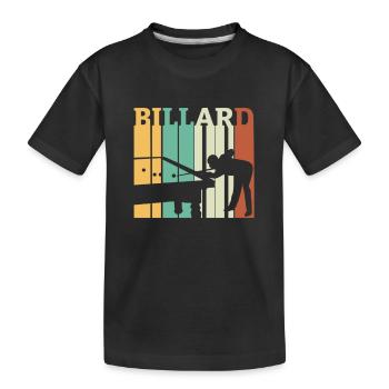 Billard Piscine Billard Billard Boule Billard Billard Cuisine 8Ball - T-shirt bio Premium Enfant - noir - Devant