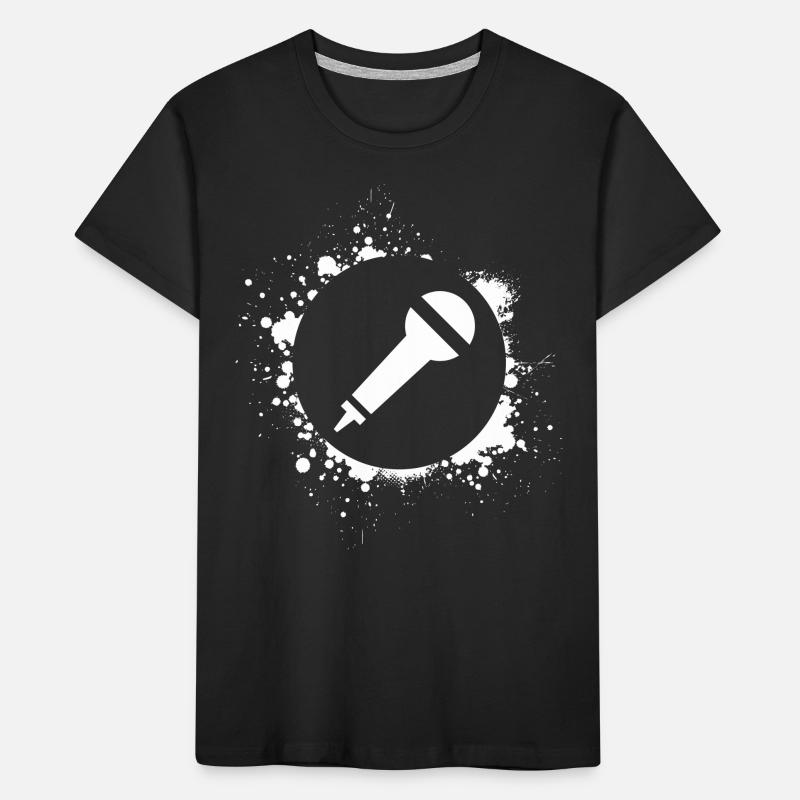 Micro Microphone Singing Kids' Premium Organic T-Shirt