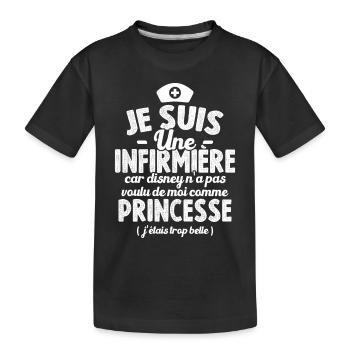 Je Suis Une Infirmière Humour Cadeau Infirmière - T-shirt bio Premium Enfant - noir - Devant