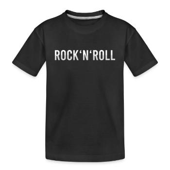 Rock n Roll - Kinder Premium Bio T-Shirt - Schwarz - Vorne