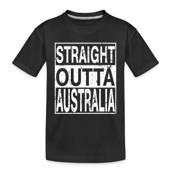 Australie Straight outta Australie - T-shirt bio Premium Enfant - noir - Devant