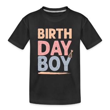 Anniversaire Garçon - T-shirt bio Premium Enfant - noir - Devant