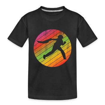 Jai Alai Retro Pelota Jai-Alai Gift - Kids' Premium Organic T-Shirt - black - Front