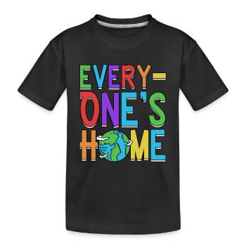 Anniversaire de conservation du Jour de la Terre de la maison de tout le monde - T-shirt bio Premium Enfant - noir - Devant