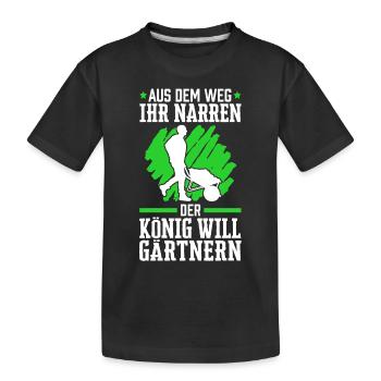 Galabauer aus dem Weg Landschaftsgärtner - Kinder Premium Bio T-Shirt - Schwarz - Vorne