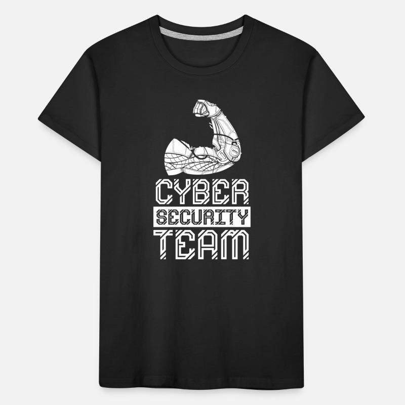 Cybersecurity Team Hacking Hacker IT Sicherheit Kinder Premium Bio T-Shirt