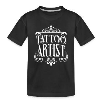 Tattoo Artist Tattoo Artist Tattoo - Kids' Premium Organic T-Shirt - black - Front