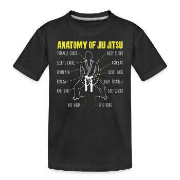 Jiu Jitsu Anatomie Anatomie Du Jiu - T-shirt bio Premium Enfant - noir - Devant