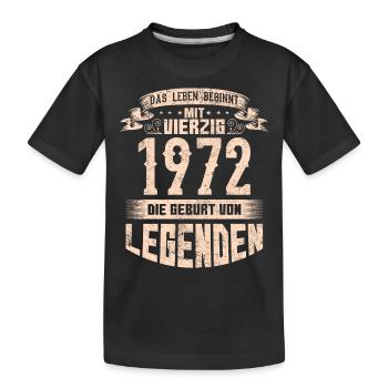 50 Geburtstag | 50. Geburtstag Vintage - Kinder Premium Bio T-Shirt - Schwarz - Vorne