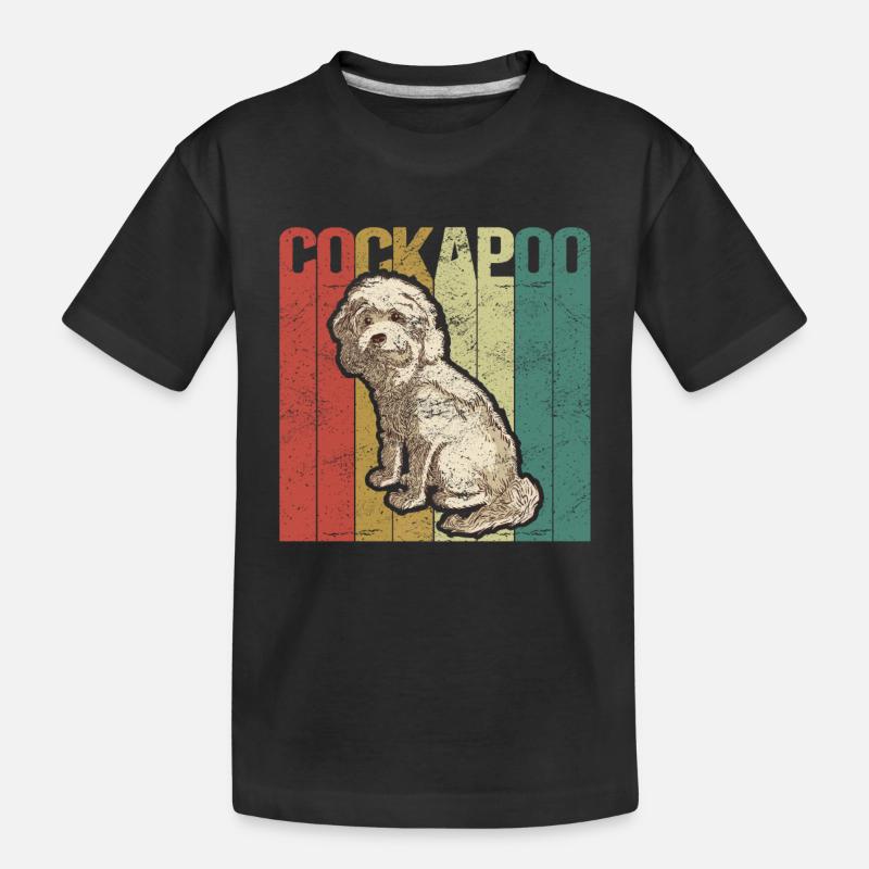 Cockapoo Dogs | Cockerpoo Spoodle Gift - Kids' Premium Organic T-Shirt - black