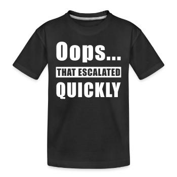Escalade - T-shirt bio Premium Enfant - noir - Devant