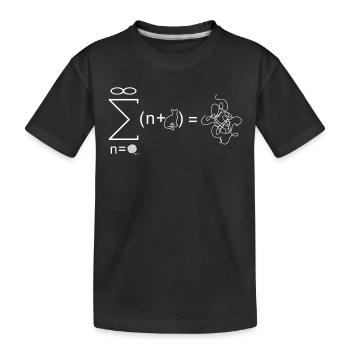 String Theory Physicist Physics Gift - Kids' Premium Organic T-Shirt - black - Front