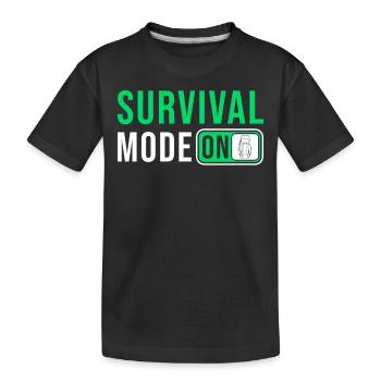 Prepper Survival Outdoor Dicton - T-shirt bio Premium Enfant - noir - Devant