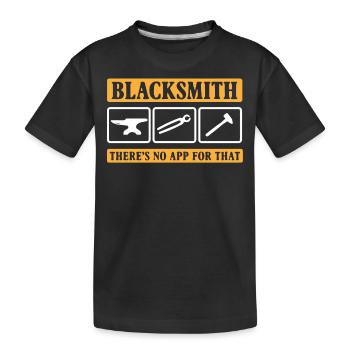 Blacksmith, Blacksmith - Kids' Premium Organic T-Shirt - black - Front