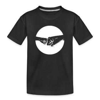 Famille - Enfants - Père et fils - Grand-père et petit-fils - T-shirt bio Premium Enfant - noir - Devant